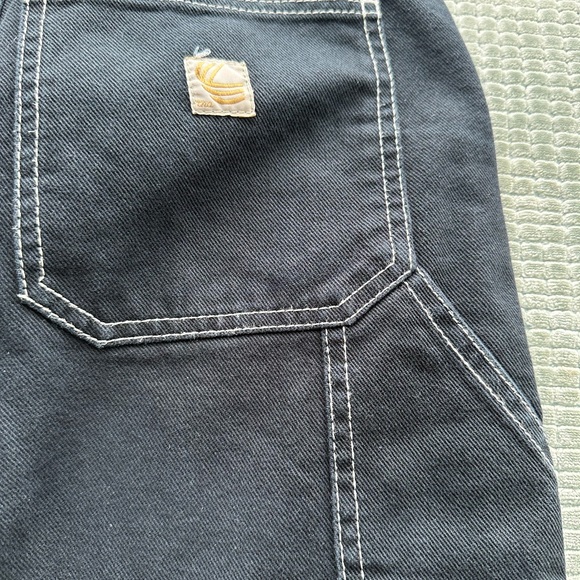 ARITZIA TNA WORKWEAR Ladies Size 00 Dark Blue Greenwich Cargo Jeans - Picture 8 of 9